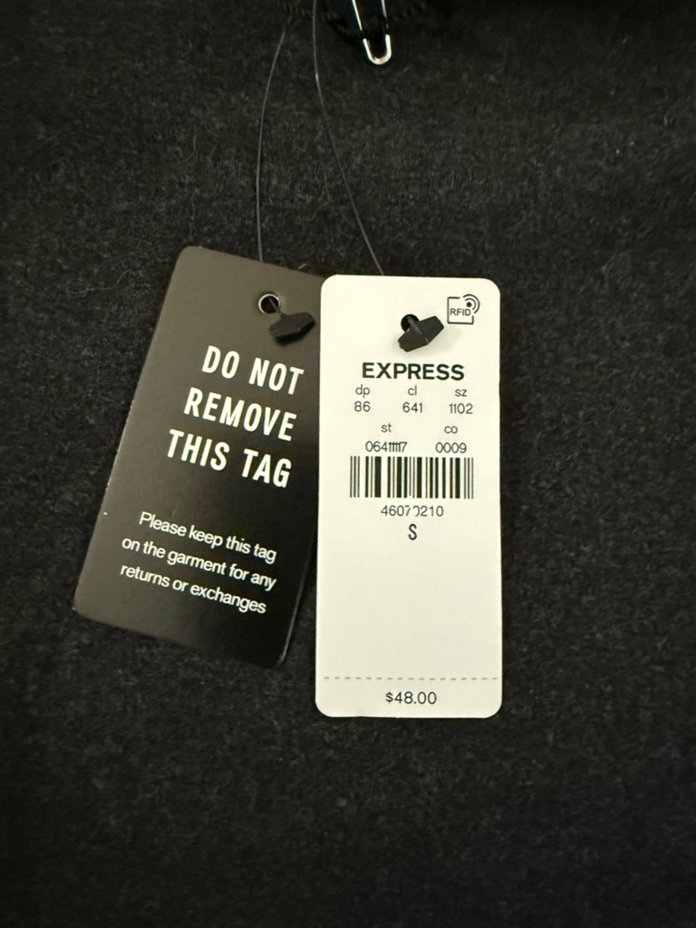 Express Black Mock Neck Bodysuit - Picture 4 of 4